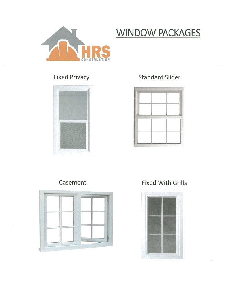 Window Packages - Custom Sheds by HRS