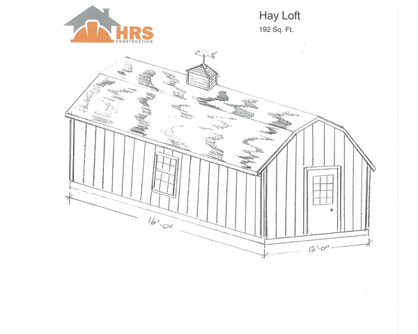 Hayloft Shed - Custom Sheds by HRS Construction